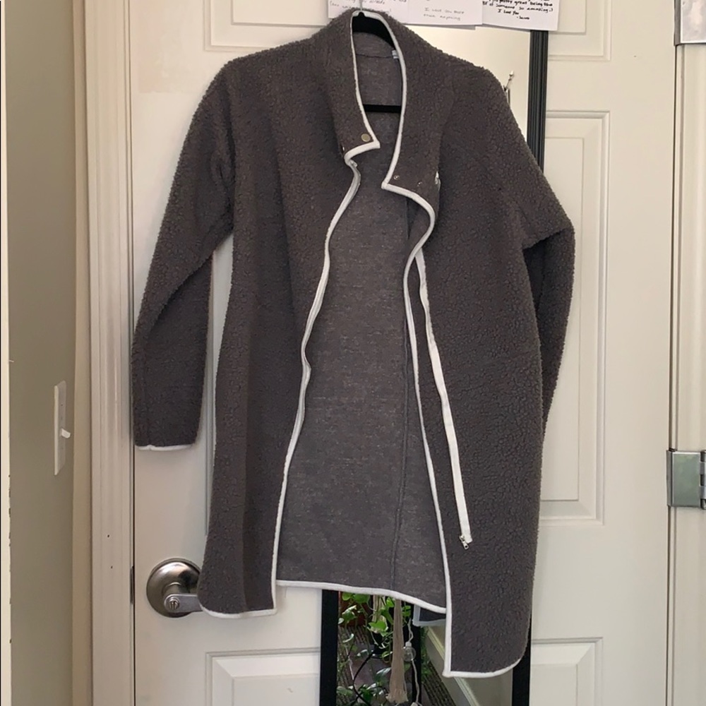 Long oversized winter jacket